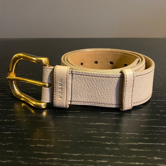 Prada Accessories - Prada Leather Belt. Size 90/36